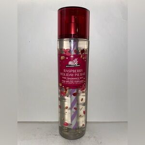 Bath & Body Works Milk Bar Raspberry Holiday Pie Bar Fragrance Mist 8oz New